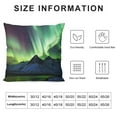 thumbnail image 5 of Nawypu  Decorative Cozy Soft Luxury Throw Pillowcase Covers,Blue Green Aurora Iceland Northern Square Zipper Cushion Case for Couch Auto Bedroom, 5 of 5