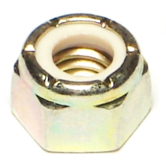 5/16"-18 Zinc Plated Grade 8 Steel Coarse Thread Nylon Insert Lock Nuts LNS8-105