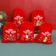 thumbnail image 2 of Christmas Velvet Drawstring Pouch - Santa Candy Gift Snack Wrapping, Xmas Party Favor & Jewelry Storage Bag, 2 of 6