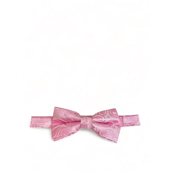 Classic Formal Pink Paisley Bow Tie