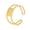 Gold Aquarian, variant on Unisex Titanium Steel Ring Electroplated Stainless Steel Constellation Zodiac Sign Ring for Men or Women Natural Design Aries Taurus Gemini Cancer Leo Virgo