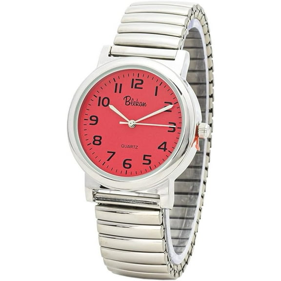 Blekon Stainless Steel Unisex Watch for Adults Stretch Band Cool Analog Display in Multiple Colors