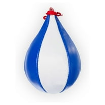 Leather Speed Bag for Boxing - Speed Punching Bag for MMA Muy Thai Workout, Boxing bag for Home Gym, Boxing Training, Stress Relief Exercise Equipment Red, White, Blue