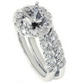 thumbnail image 1 of Bague de Mariée Halo 5/8ct en Or Blanc Massif 14K, 1 of 3