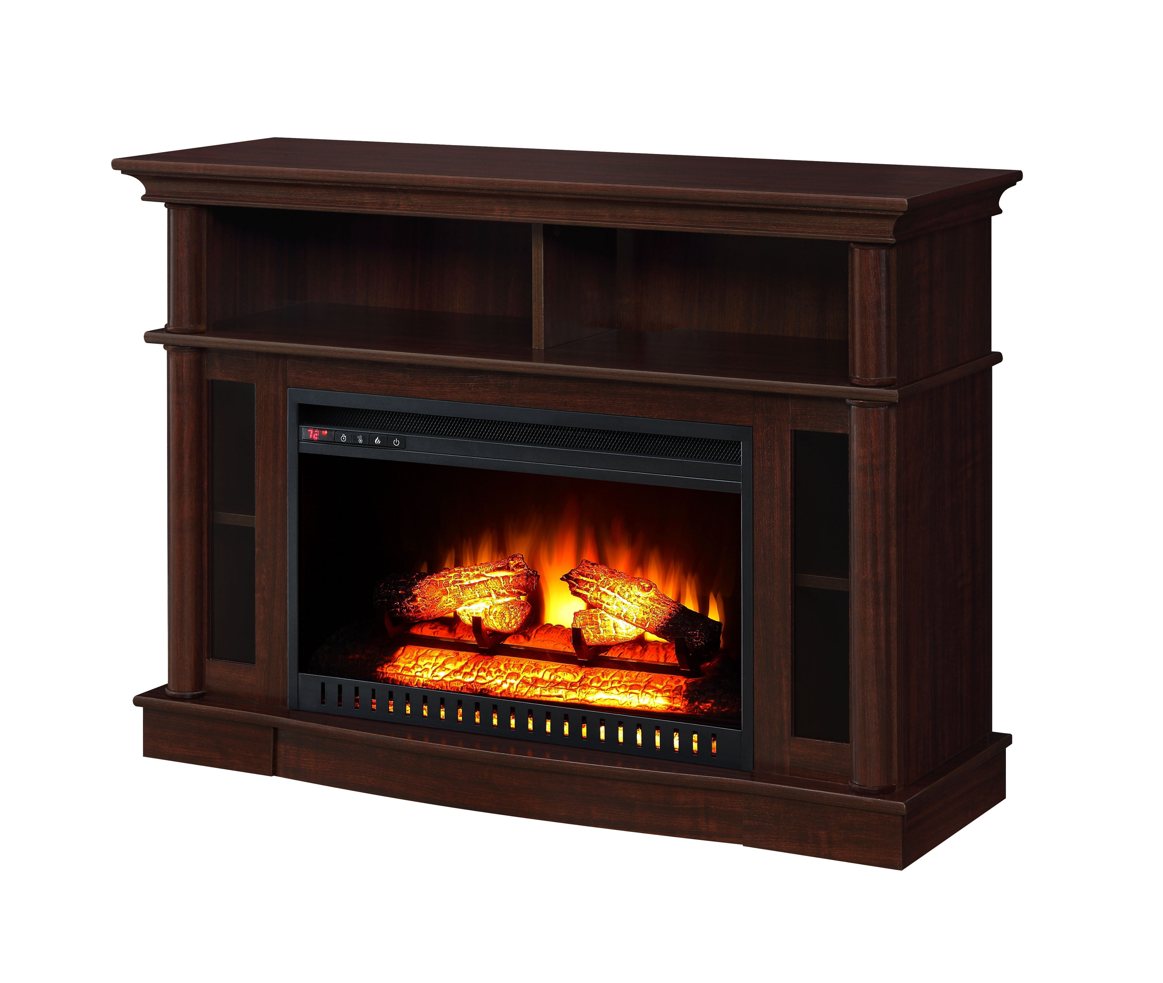 Electric Fireplace TV Stand Media Console Heater ...