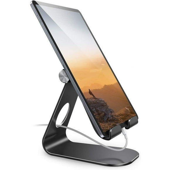 Support Pivotant pour Tablette pour Bureau, Support de Tablette T6 Rotatif Pliable et Ajustable avec Station d'Accueil et Base de Montage