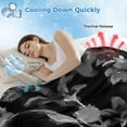 thumbnail image 3 of Black and White Floral Cooling Blanket,Lightweight Breathable Summer Throw Blanket with Double Sided Cold Effect,Modern Oil Painting Abstract Art Picnic Blankets Bed Sheet for Hot Sleepers 60"x80", 3 of 8