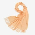 thumbnail image 2 of Ljudmp Extended Thick Muffler With Fuzzy Tassels For Women Fringe Shawl Wraps Solid Color Outdoor Insulation Autumn Winter Warm Scarf Cover Up Neck Wrap Scarf Gold, 2 of 6