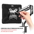 thumbnail image 2 of FJLBDE Case for iPad Pro 11 Inch M5 2025 / M4 2024, Shockproof Protective Tablet Cover with Mounting Holes, Wall Mount and Stand, Black, 2 of 7