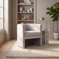 thumbnail image 6 of Safavieh Couture Rosabeth Curved Accent Chair - 26 IN W x 26 IN D x 28 IN H - 26 IN W x 26 IN D x 28 IN H Light Grey, 6 of 6