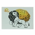 thumbnail image 1 of Zodiac Cutting Board, Royal Leader of Zodiac Sign Leo with Giant Sun and Stars Birth Fortune Image, Decorative Tempered Glass Cutting and Serving Board, Small Size, Multicolor, by Ambesonne, 1 of 1
