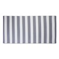 thumbnail image 1 of 3 x 6 ft. Grey & White Stripe Outdoor Floor Runner Rug, 1 of 1