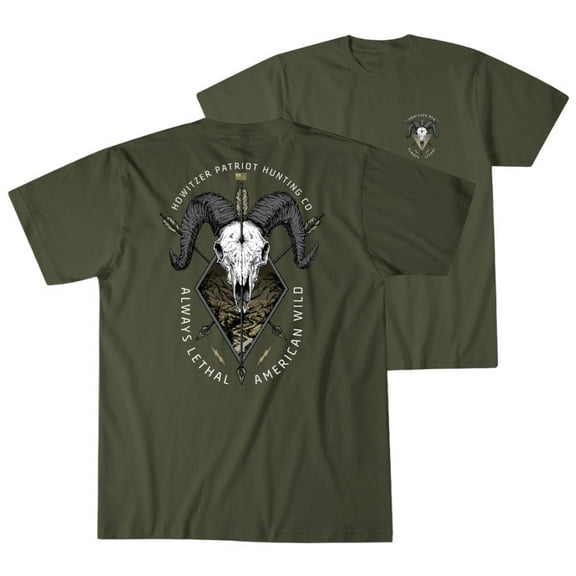 Howitzer Style Men's T-Shirt Mountain Hunt Military Grunt MFG