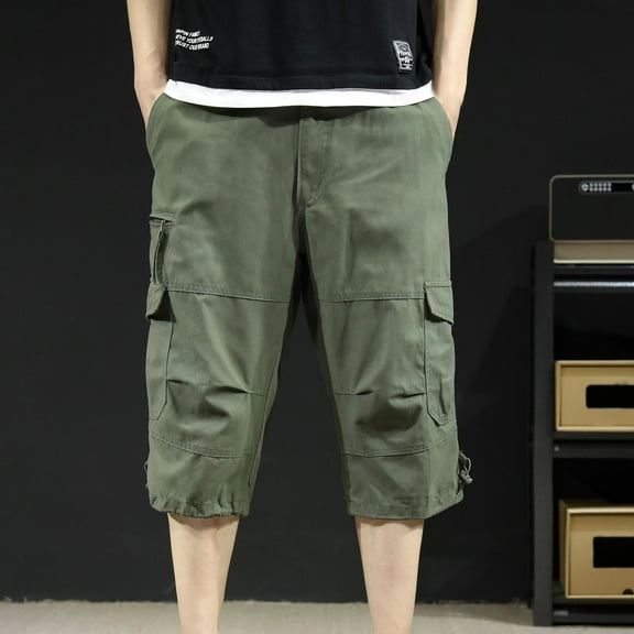 GrRotKP Men's Shorts Men Casual Shorts Solid Color Mens Cargo Shorts Gym Shorts Running Shorts Men Men's Athletic Shorts with Pockets 2025 Summer Shorts for Men XXXL