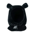 thumbnail image 2 of Windfall Women Winter Cute Bear Ears Design Solid Color Windproof Warm Neck Scarf Cap Hat, 2 of 7