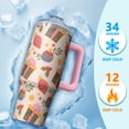 thumbnail image 4 of Classic Red and Green Plaid 30oz Christmas Tumbler with Lid Straw Stainless Steel Cup Holiday Coffee Water Bottle, 4 of 5