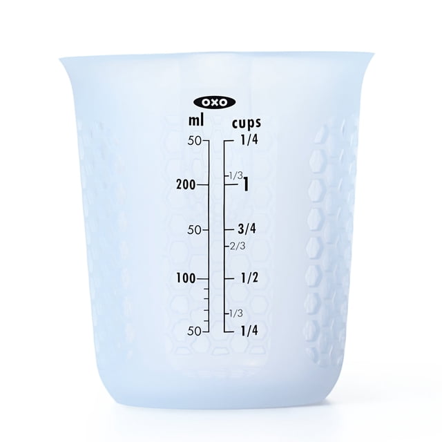 Taza Medidora OXO GG Squeeze & Pour 250 mL Silicona Transparente