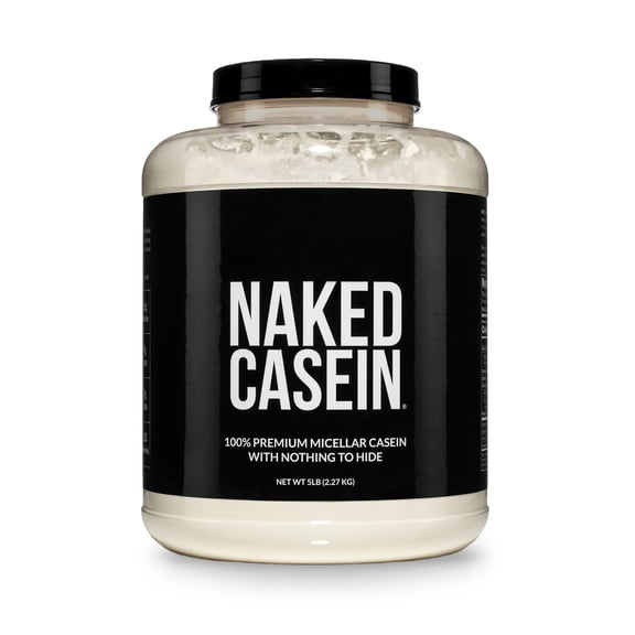 Naked CASEIN - 5LB 100% Micellar Casein Protein Powder from small dairy Farms - Bulk, GMO-Free, Gluten Free, Soy Free
