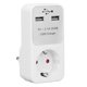 thumbnail image 1 of Convertidor De Toma De Corriente, Adaptador De Toma De Corriente EU 230V 50Hz 230V 16A 3680W Salida PC Anticorrosivo Para Dispositivos Eléctricos, 1 of 7