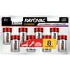 Rayovac Fusion C Batteries (8 Pack), Alkaline C Cell Batteries
