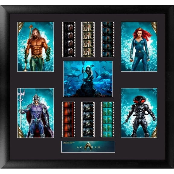 Aquaman (Aquaman, Mera, Black Manta, Ocean Master) FilmCells Presentation Limited Edition Montage Wall Art USFC6390