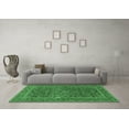 thumbnail image 3 of Ahgly Company Indoor Round Persian Emerald Green Traditional Area Rugs, 4' Round, 3 of 4