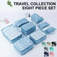 thumbnail image 2 of 8x/Set Travel Organiser Suitcase Organiser Bag Waterproof Luggage Organiser Packing Cubes Set for Clothes Shoes, 2 of 6