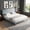 Gray, variant on BSHTI King Size Platform Bed Frame with Upholstered Velvet Headboard, Solid Wood Frame, Wood Slats, Easy Assembly,Grey