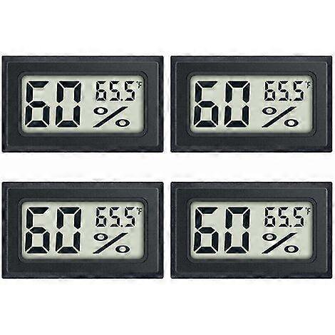 Pack Mini Digital Thermometer Hygrometer Indoor Humidity Monitor with Fahrenheit