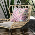 thumbnail image 4 of Amrita Sen Designs  16 x 16 in. Pond Peacock Broadcloth Indoor & Outdoor Zippered Pillow - Multi Color, 4 of 6
