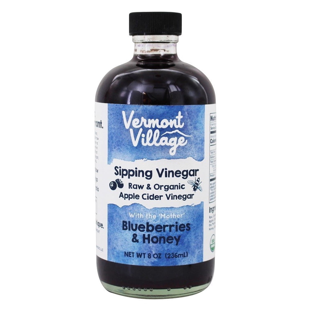 Vermont Village Sipping Apple Cider Vinegar Blueberries & Honey 8 oz