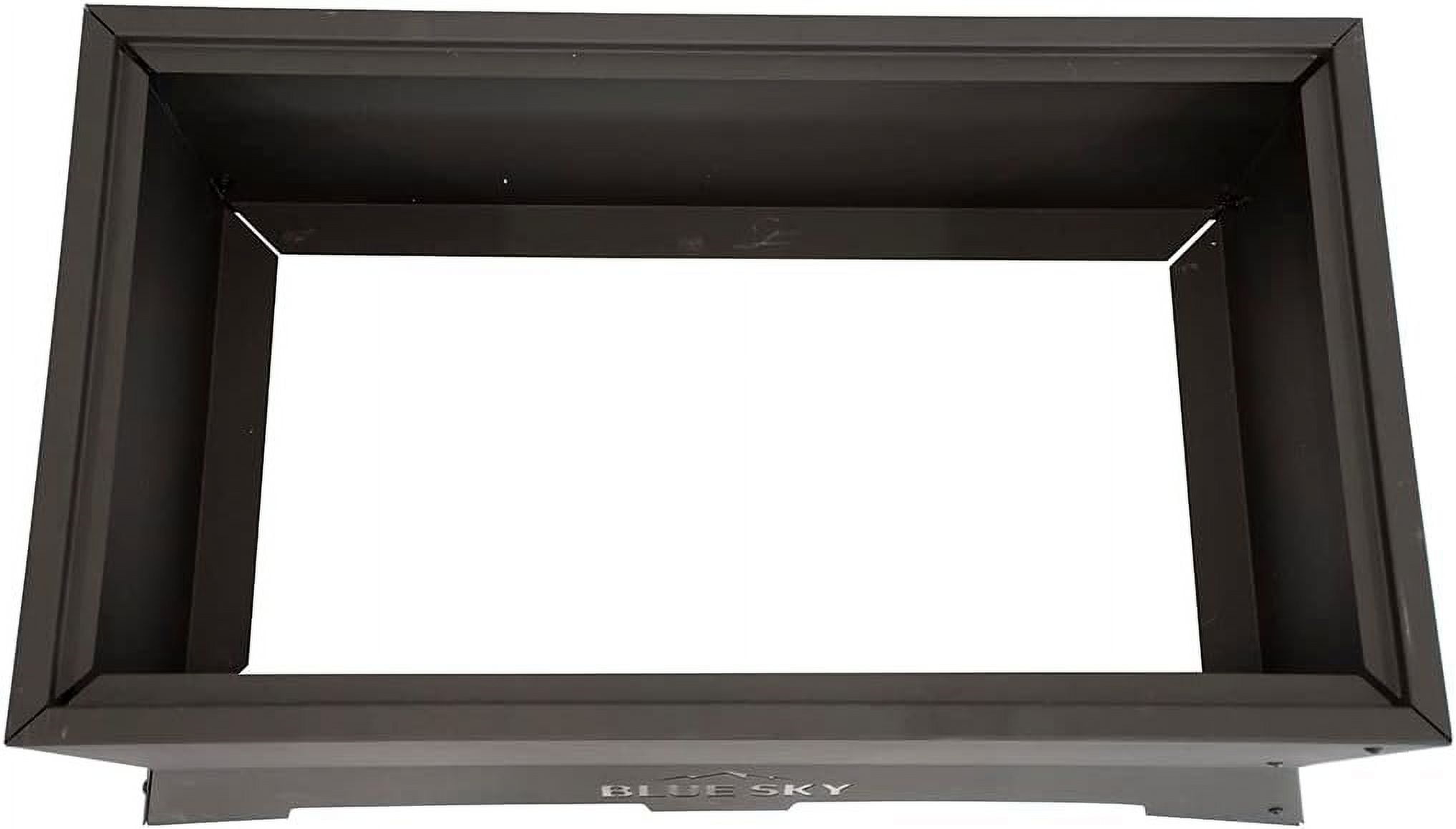 Blue Sky Outdoor Living Rectangle Peak Smokeless Patio Fire Pit, Dual Lift-Out Ash Catches, Black