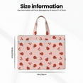 thumbnail image 3 of Cauagu Ladybug With Flower Pattern Canvas Tote File Bag, Zipper Tote Bag Business Briefcase Document Bag with Handle A4 File Organizer Laptop Bag for Travel and Work, 3 of 8