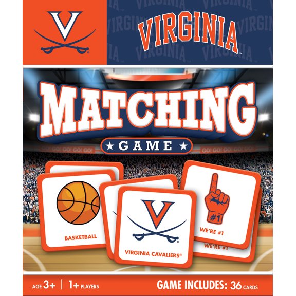 MasterPieces Officially Licensed NCAA Virginia Cavaliers Matching Game for Kids and Families