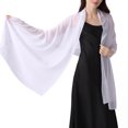 thumbnail image 4 of Fewfanhot Glitter Dot Chiffon Shawl Wrap, Long Sleeve Sheer Cardigan Cover Up for Women Evening Wedding Party Dress, 4 of 6