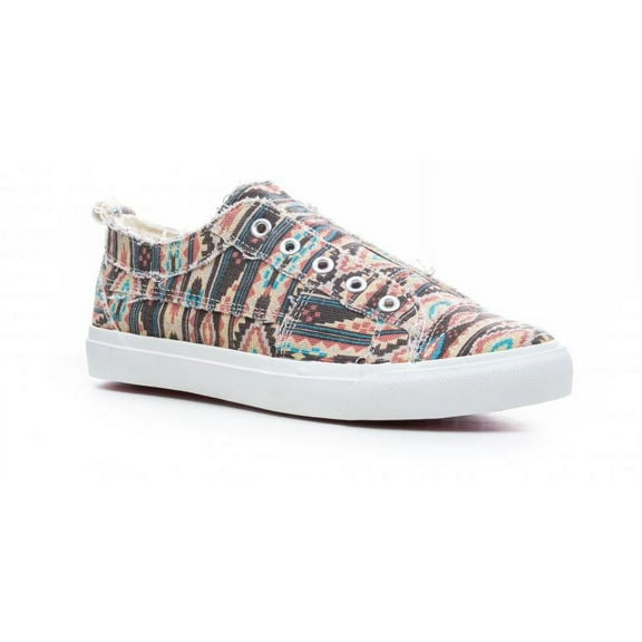 Corkys Womens Babalu Casual Slip On Fashion Sneaker (7, Pink Aztec)