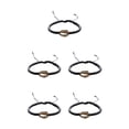thumbnail image 3 of Minnieouse 1 Juego de pulseras trenzadas, de concha, accesorio de moda, accesorios de mujer para el Día de San Valentín para el vestido diario, Oro negro 5piezas Minnieouse CBP251279, 3 of 6