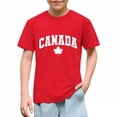 thumbnail image 5 of Xdegoge Kids Boys Girls Canada Maple Leaf Graphic T Shirt Short Sleeve Crewneck Casual Basic Tops Children Breathable Summer Playwear Active Clothes Vacation Outfits, 5 of 6