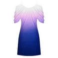 thumbnail image 4 of CEHVOM Robe Débardeur Décontractée d'Été à Imprimé Floral pour Femmes, Robe de Plage Épaules Dénudées, 4 of 5