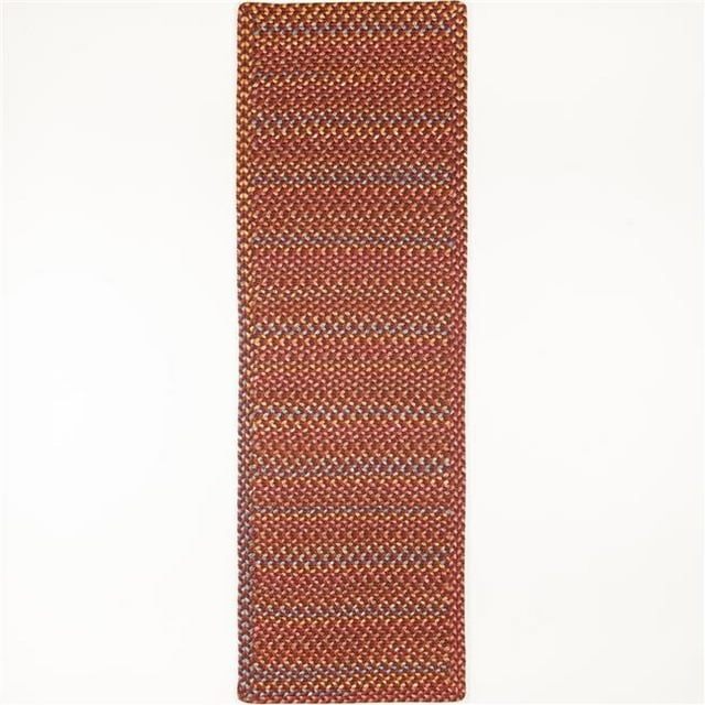 Rhody Rug WO41R024X120B 2 x 10 ft. Woodstock Rectangle & Runner Rug, Maroon & Multi Color