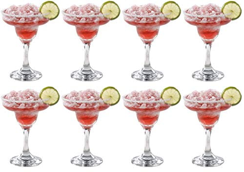 Epure Venezia Collection 8 Piece Margarita Glass Set - Classic for Drinking Margaritas, Pina Coladas, Daiquiris, and Other Cocktails (Margarita (8 pc x 9 oz))