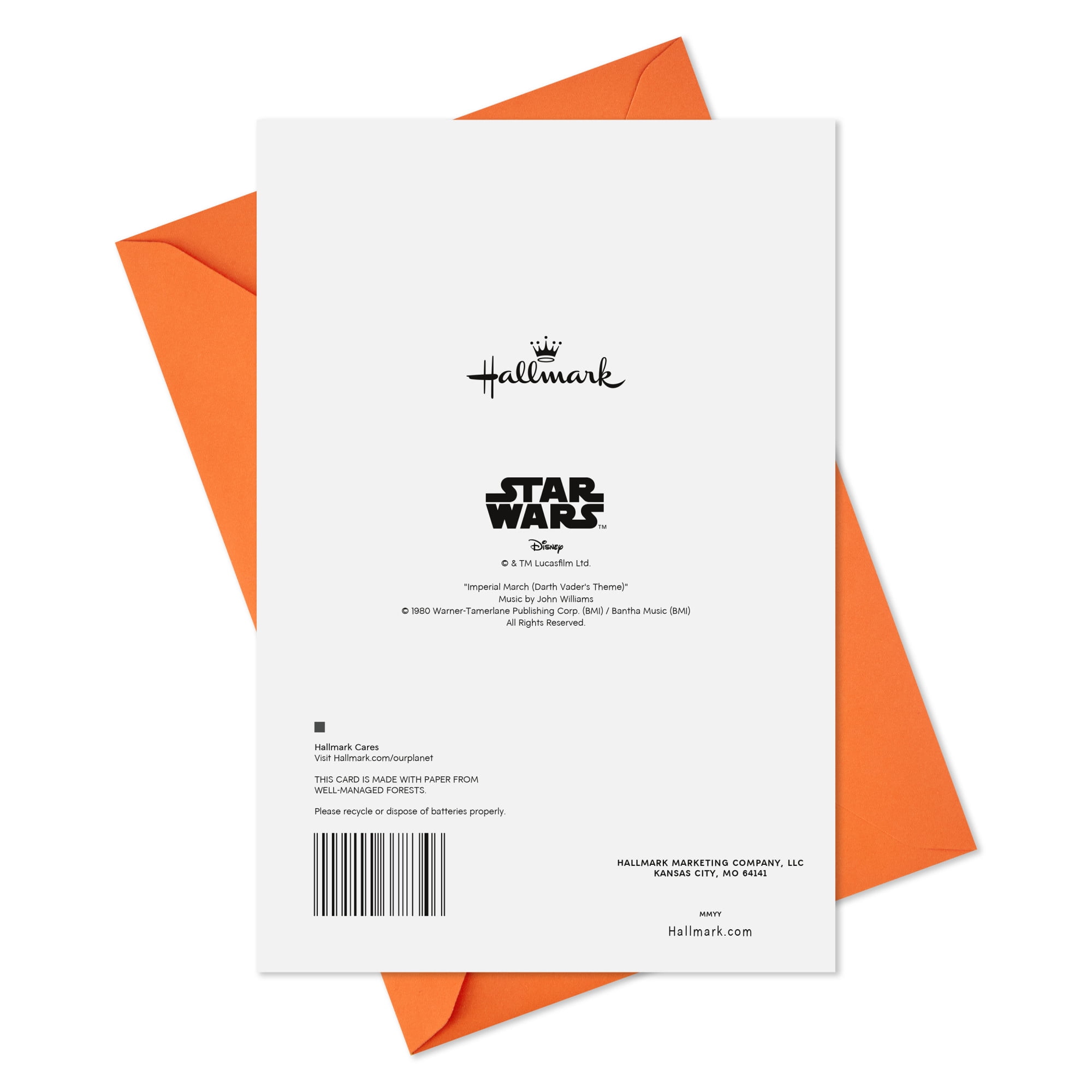 Hallmark Star Wars Funny Musical Birthday Card (From the Bark Side Pug)