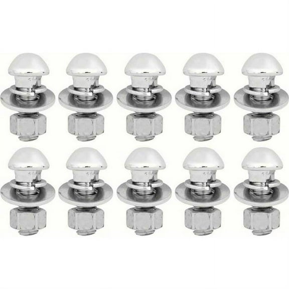 OER K219 1938-72 Chrome Bumper Bolt Set, 40 Piece Set