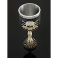 thumbnail image 3 of Ossuary Style Skull and Bones Port Wine Goblet Gothic 3 Oz, 3 of 4