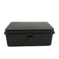 thumbnail image 3 of veasfak Metal Storage Box Empty Box Vintage with Lid Desktop Storage Container Bin Black, 3 of 9