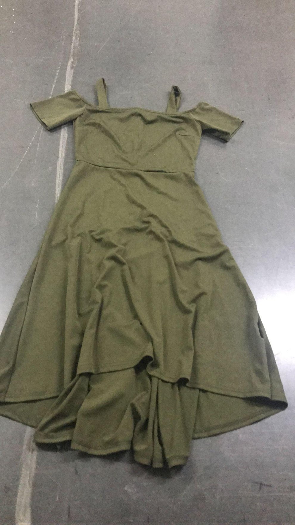 olive green club dress