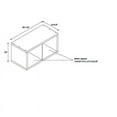 thumbnail image 5 of Riverbay Furniture Two Cubby Wood Storage Cabinet in Espresso, 5 of 5