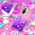 thumbnail image 6 of case for Xiaomi Redmi Note 10 Pro Cute Case with Strap Crossbody Gradient Quicksand Bling Sparkle Flowing Liquid Floating with Neck Cord Lanyard Strap Case for Redmi Note 10 Pro Max LSGS Pink Mauve, 6 of 14