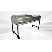 65 In. Taco Cart Griddle Warmer Fryer Stainless Steel Propane BBQ G36W2