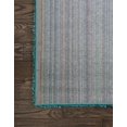 thumbnail image 4 of Unique Loom Solid Shag Collection Area Rug (2' 7" x 19' 8" Runner Deep Aqua Blue), 4 of 7